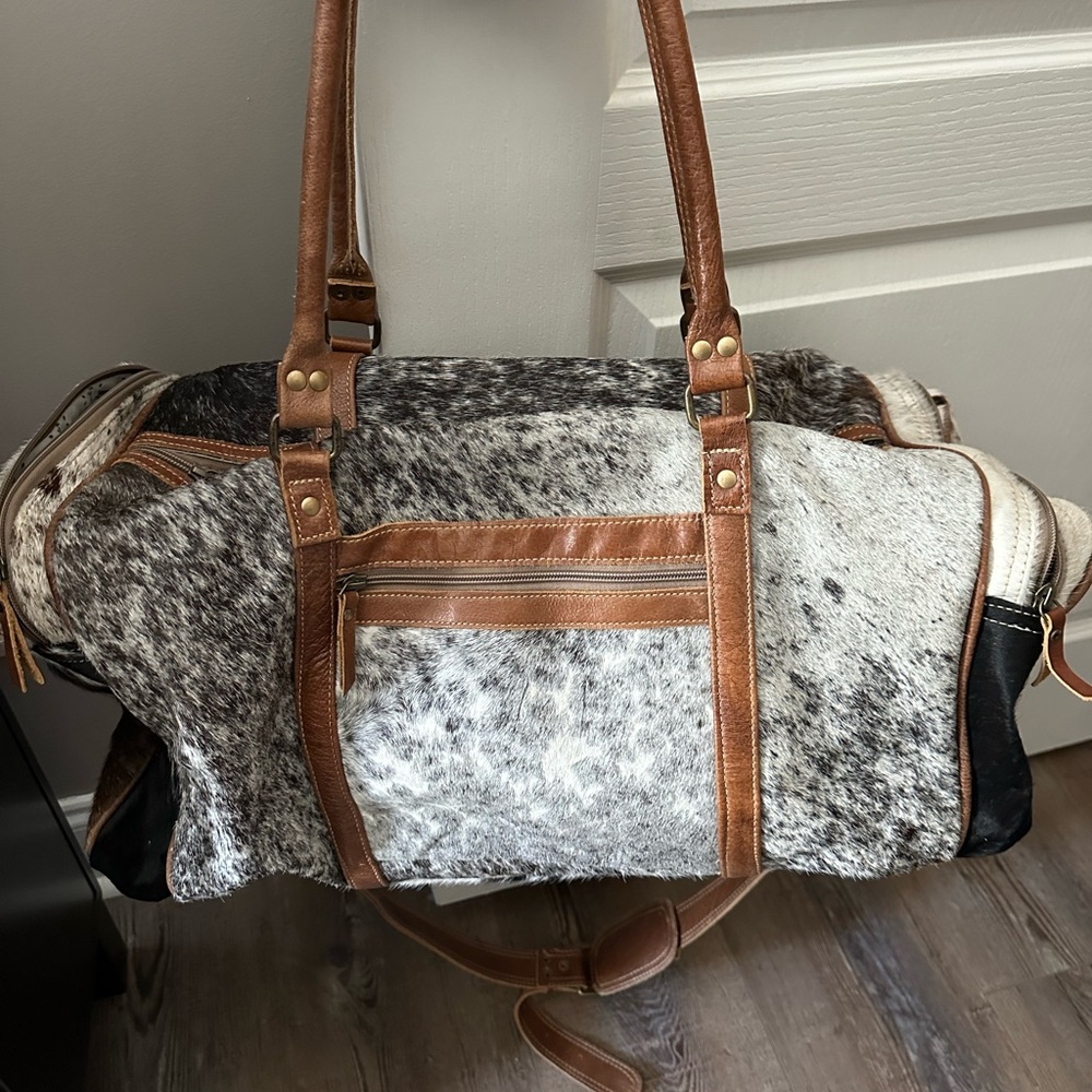 Myra animal print duffle bag. Used once